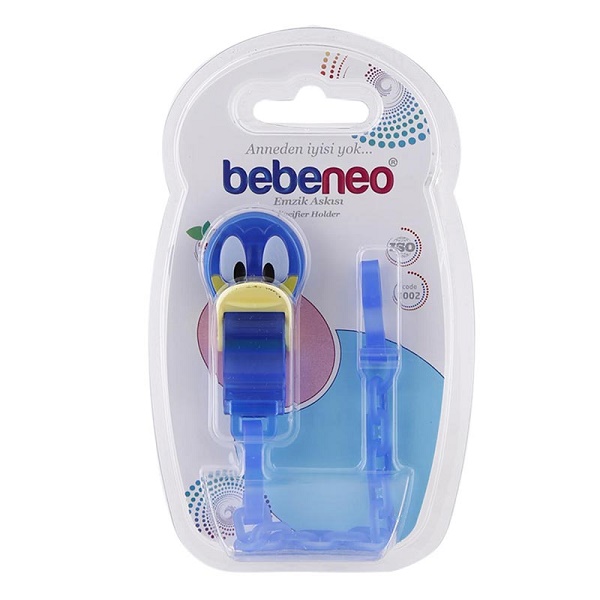 زنجیر پستانک طرح اردک آبی ب ب نئو Bebeneo
